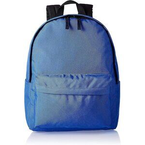 🆕 Men Blue Classic School Featuring Adjustable Padded Double-Zipper Backpack